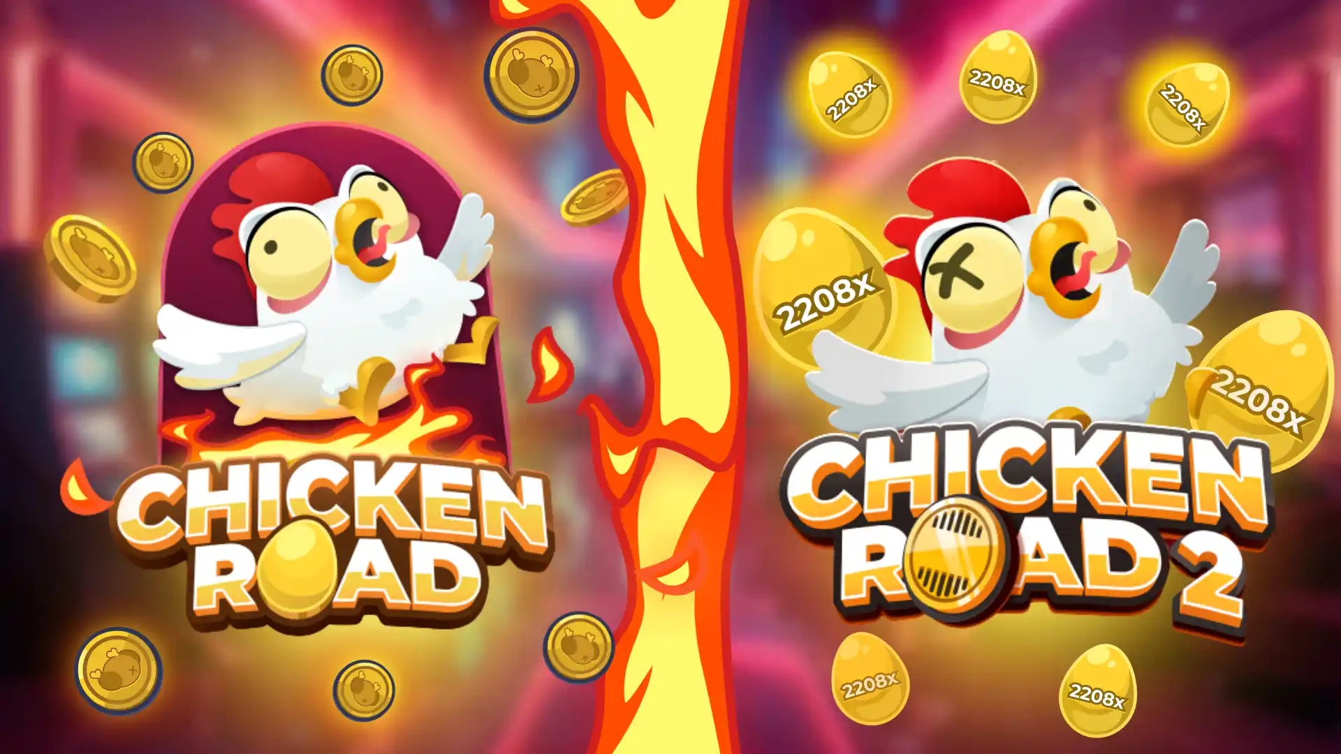 Comparatif Chicken Road 1 vs Chicken Road 2 - Différences de RTP, gains maximum et modes de difficulté